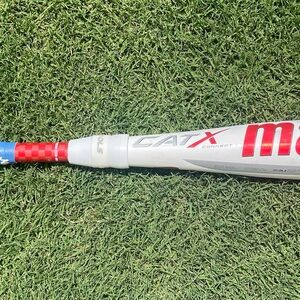 Marucci CATX Connect Baseball Bat - 30” drop 10oz, red and white baseball bat